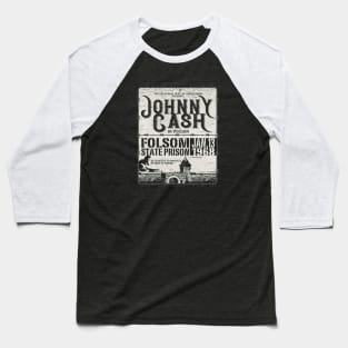 Folsom State Prison Concert 1968 Baseball T-Shirt